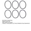 6Pcs Water Bottle Gasket Replacement for Owala FreeSip Easy To Replace Silicone Lid Seal O Ring Sealing Gaskets