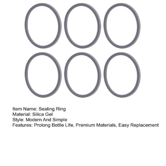 6Pcs Water Bottle Gasket Replacement for Owala FreeSip Easy To Replace Silicone Lid Seal O Ring Sealing Gaskets