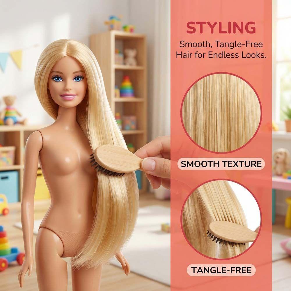 Кудрявая Супермодель Нюдовая Кукла Темная Кожа DIY Одевалка Игрушка Фигурка Тело Подарок для Детей