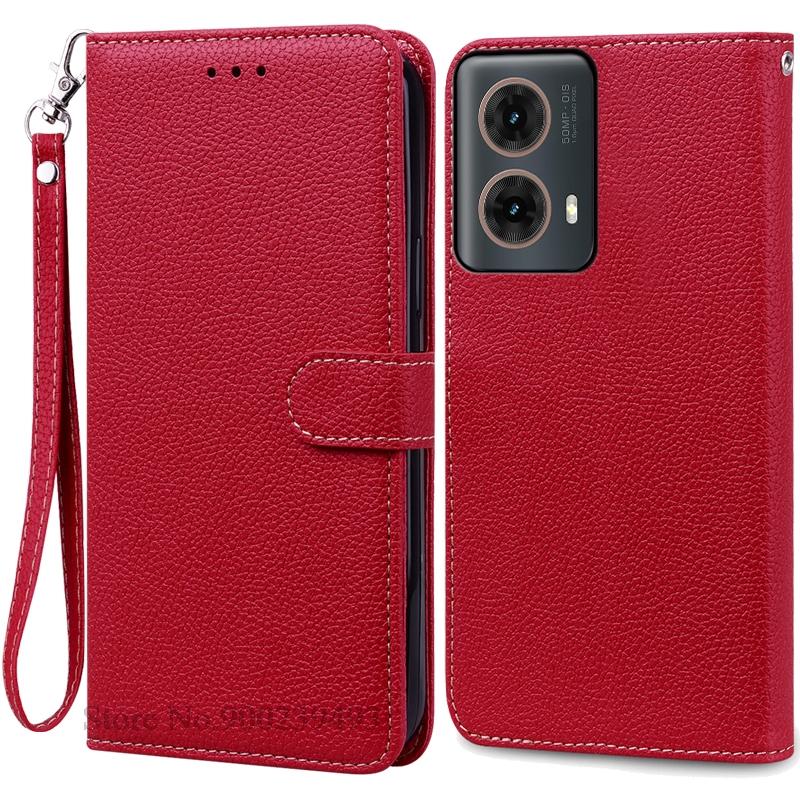 Для Moto G85 5G чехол-кошелек кожаный флип-чехол для Motorola G85 чехол мягкий силиконовый чехол-книжка для Motorola G85 5G чехол Fundas