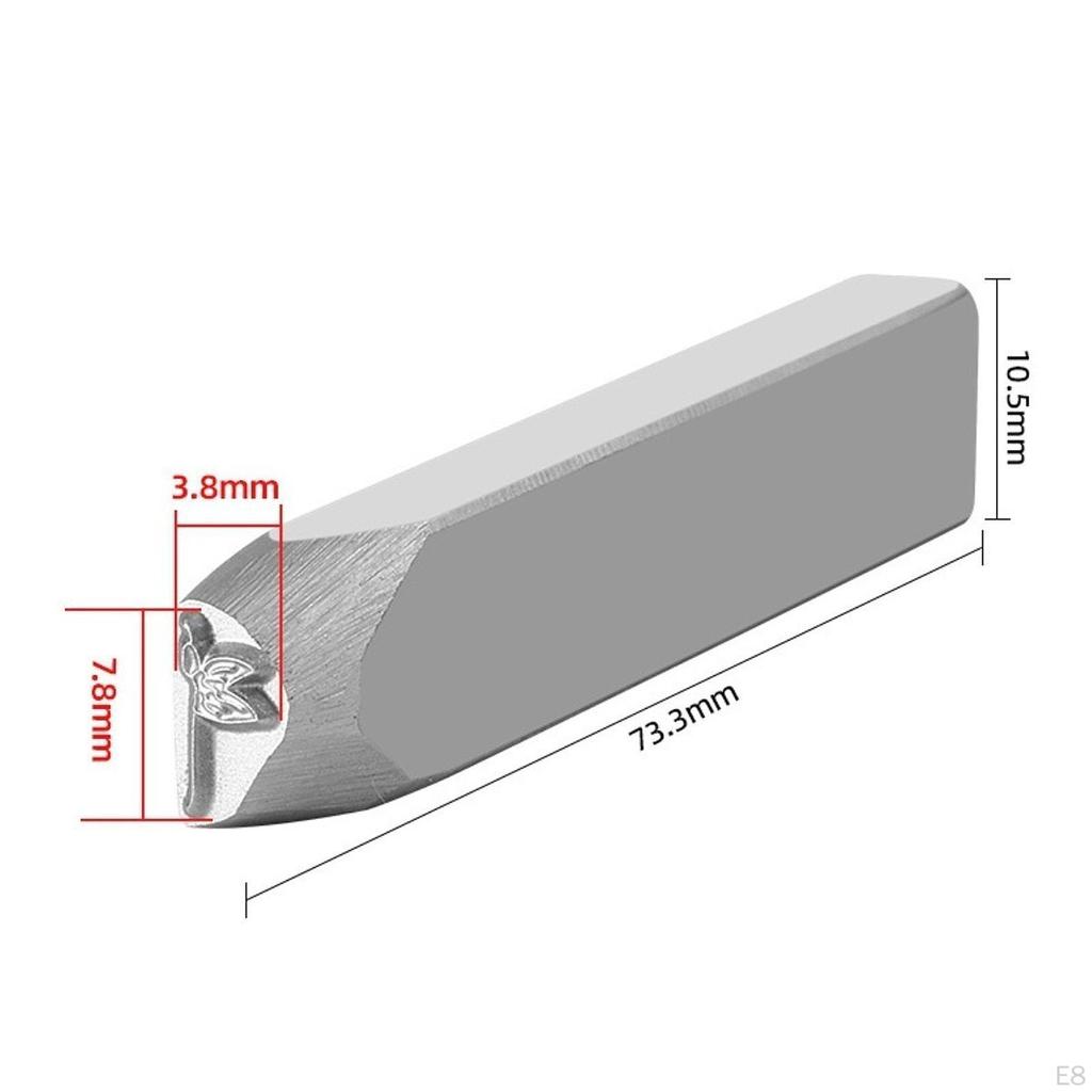 CNC Engraved Steel Stamp for Jewelry Making and Metalworking Projects