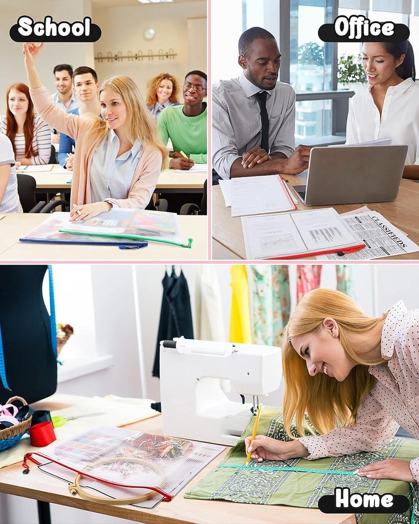 10 шт. сетчатый мешок на молнии сумка для документов водонепроницаемые папки на молнии A6/A5/A4/A3 школьные канцелярские принадлежности пенал сумки для хранения