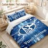 Custom Name Bedding Set 3 PiecesSchalke 04 FC Print Duvet Cover + 2 Pillowcases Soft Bed Decor