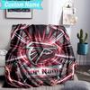 Custom Name Blanket Atlanta-Falcons Rise Up Blanket Bedding Blanket for Travel, Camping, Living Rooms, Offices, Sofas, Fan Christmas gift