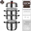 Yingbai Stainless Steel Multi-Tier Steamer Pot