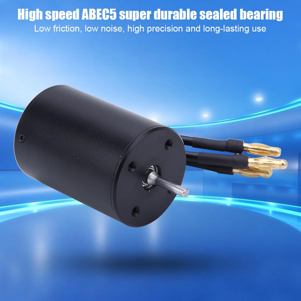 1 10 Brushless Car Accessory 3650 Brushless Motor Waterproof All Black Customized Non Inductive RC Toy Motor