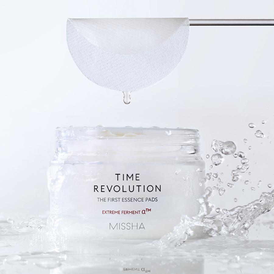 MISSHA Time Revolution The First Essence Pad 250 мл 75 подушечек Осветляющие увлажняющие подушечки для ежедневного ухода за кожей