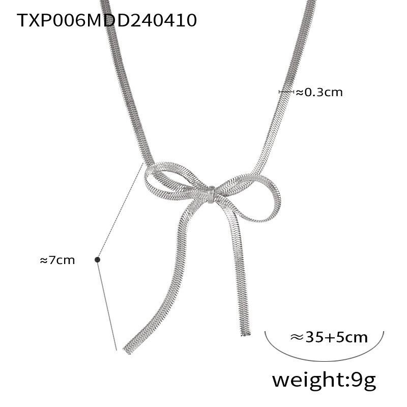 Bowearring bowknot jewelry - niche metal, instagram-style design jewelry set