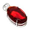 Mozambique Garnet Gemstone 925 Sterling Silver Gift Jewelry Pendant 2.01"