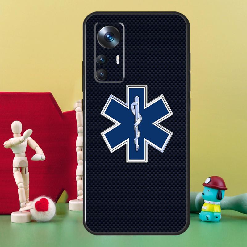 Медицинский чехол «Звезда жизни» для экстренных случаев для Xiaomi 15T 14T 13T Pro 13 14 15 Ultra 17 Pro Max POCO F5 F6 F7 X5 X6 X7 Pro