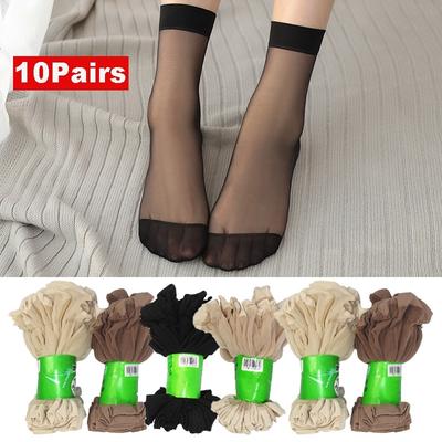 Короткие капроновые носки 10 пар