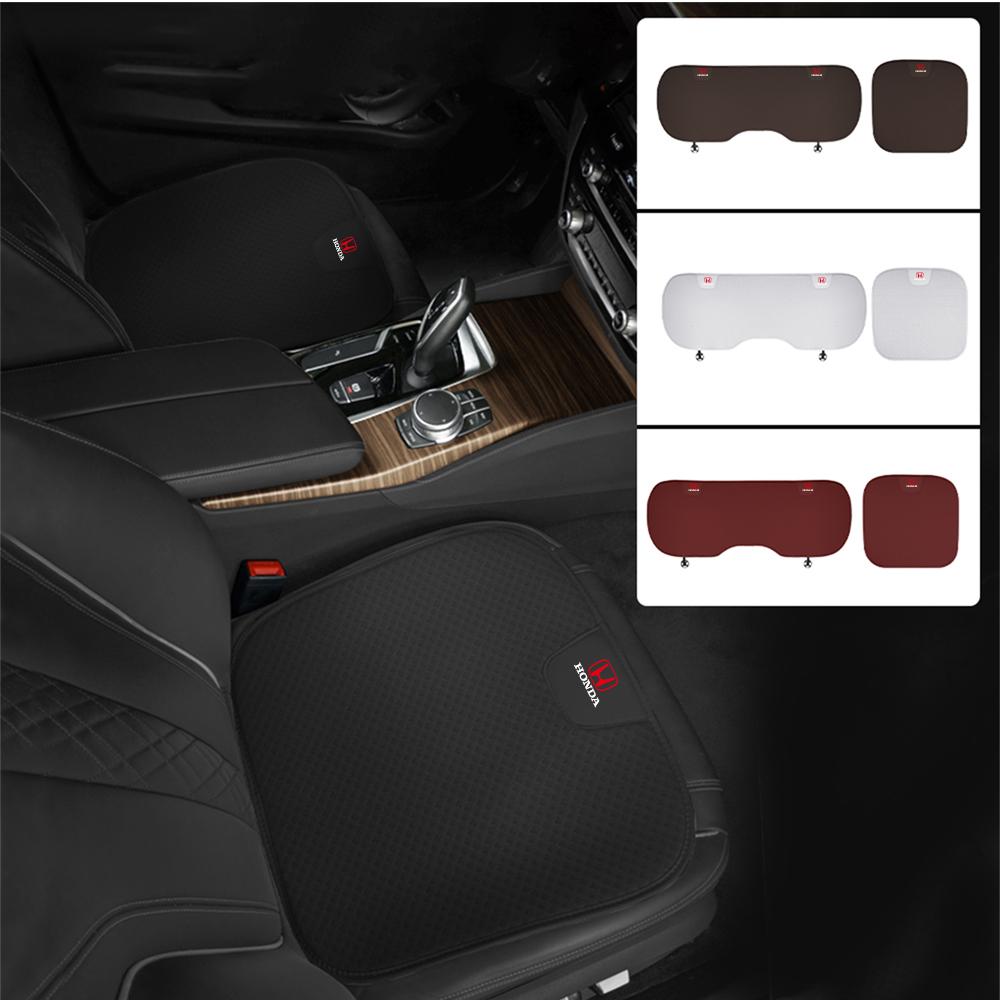 Car Front Rear Seat Cushion Cover Chair Protector Pad Mat Auto Accessories For Honda Civic Jazz Fit Accord Pilot Odyssey CityOW3