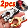 Car Top Post Battery Terminals Wire Cable Clamp Terminal Connectors Car Battery Accessories 1 Pair 12V 24V Positive Negative
