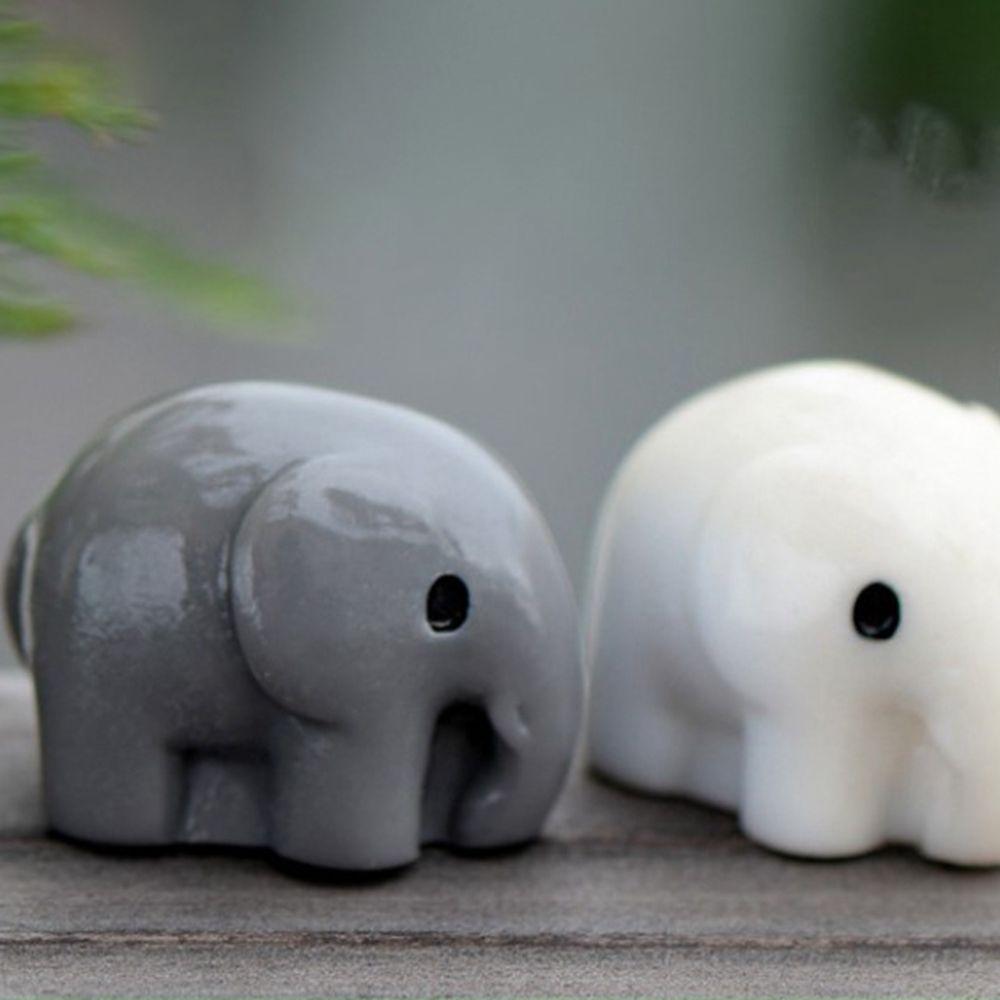 Room Animal Model Small Statue Fairy Garden Decoration Miniature Elephant Figurine Micro Landscape