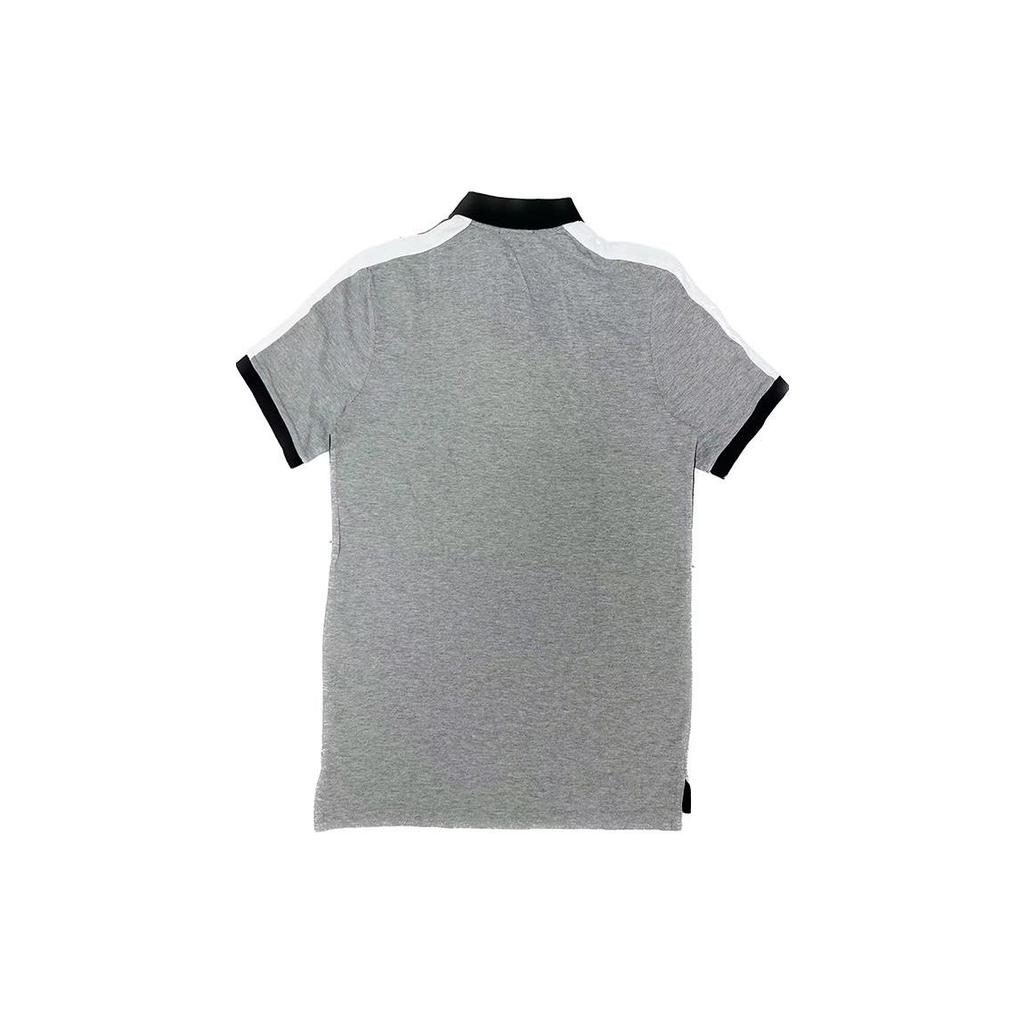 Polo Ralph Lauren SS23 Color Block Letter Print Casual Short Sleeve Polo Shirt Men Polo Shirts Light-Grey 710802709-005