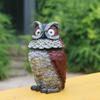Милые скульптуры животных, легкая смоляная садовая статуя, лампа, поделки, сова, солнечный свет, газон