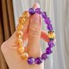 Wind 10Mm Vintage Natural High Quality Caramel Citrine Amethyst Bracelet Bracelet