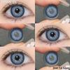 Funsachy New Natural Color Contact Lenses for Eyes Y2K Black Lens Korean Style Colorcon Blue Lens Gray Pupil Annual