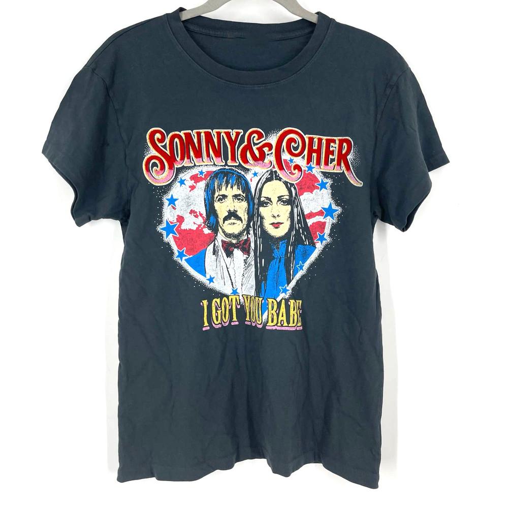 I GOT YOU BABE Sonny and Cher Shirt Short Sleeve Black Unisex S-5XL EM0263 Unisex T-Shirt