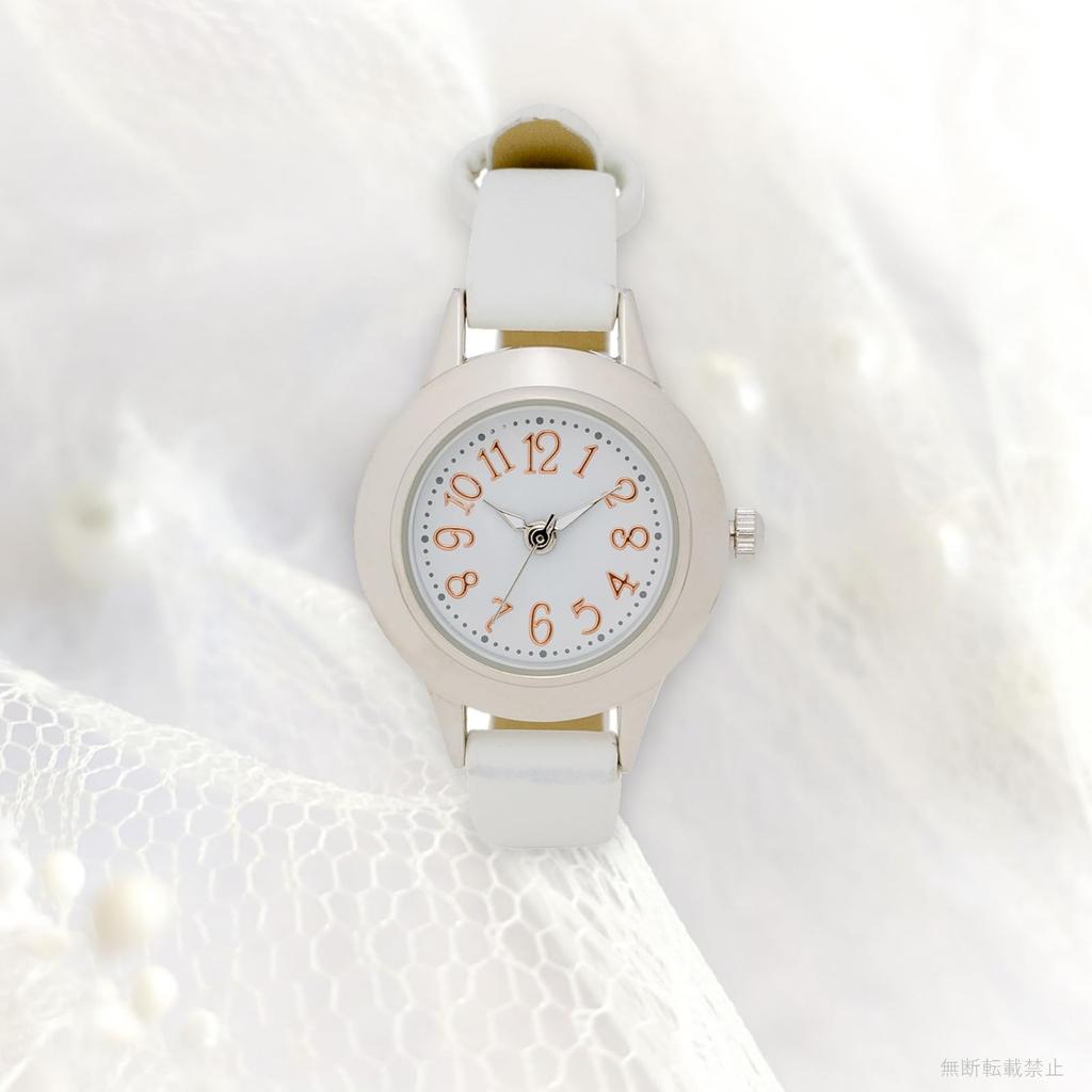 [Fieldwork] Женские часы с аналоговым кожаным ремешком белого цвета Monin PP008-1