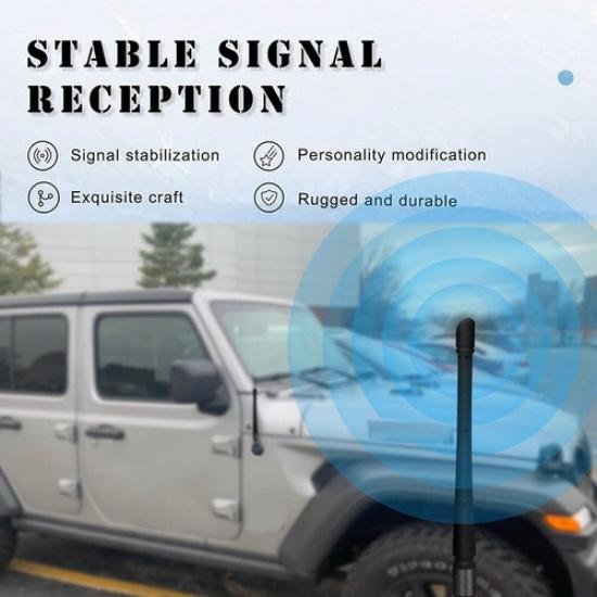 7-дюймовая Короткая Антенна Радио AM/FM Мачта для Jeep Wrangler JK JL JT JLU 2007-2024