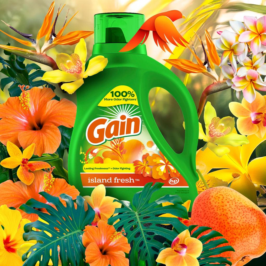 Gain Island Fresh Liquid Detergent 1360ml