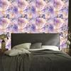 Ink Purple, Light Gray and Cream Wallpaper for Living Room and Bedroom 50x1000