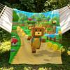 Игровое одеяло S-Super Bear A-Adventure Подходит для диванов, кроватей, офисов, автомобилей, путешествий на природе. Идеальный подарок для друзей, семьи