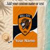Beach TowelHull City Custom Name Text Personalized Soft Towel for Beach Pool Indoor Home Decor Gift