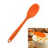 Silicone Soup Spoon Long Handle Nonstick Kids Scoop Food Serving Spoon (Orange) Silicone Spoon Kids Spoon