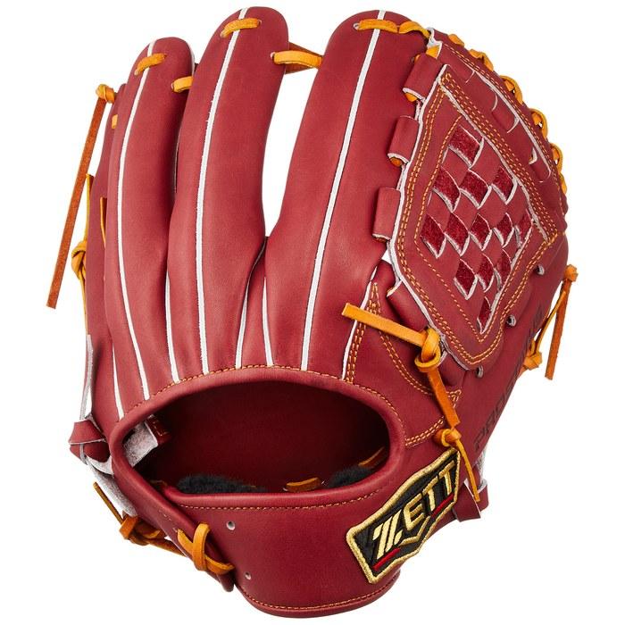 ZETT Prostatus Baseball Glove - Masashi Genda Type - Second/Short - Right Hand - Bordeaux Brown/Oak Brown (4036) - Size 4