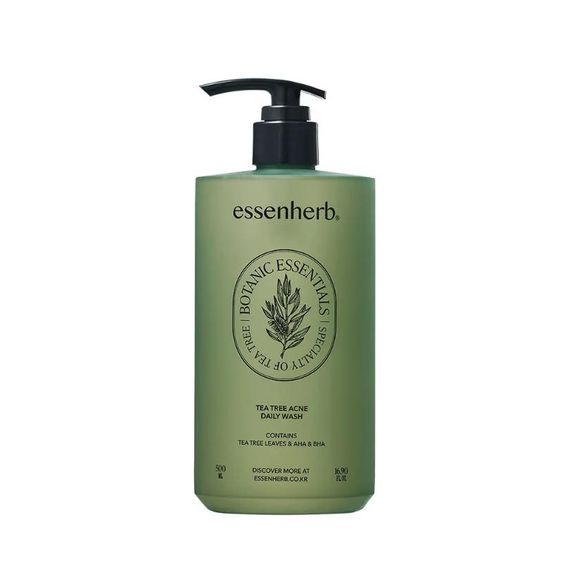 essenherb Чайное дерево Умывание для проблемной кожи Ежедневное глубокое очищение и контроль жирности 500 мл