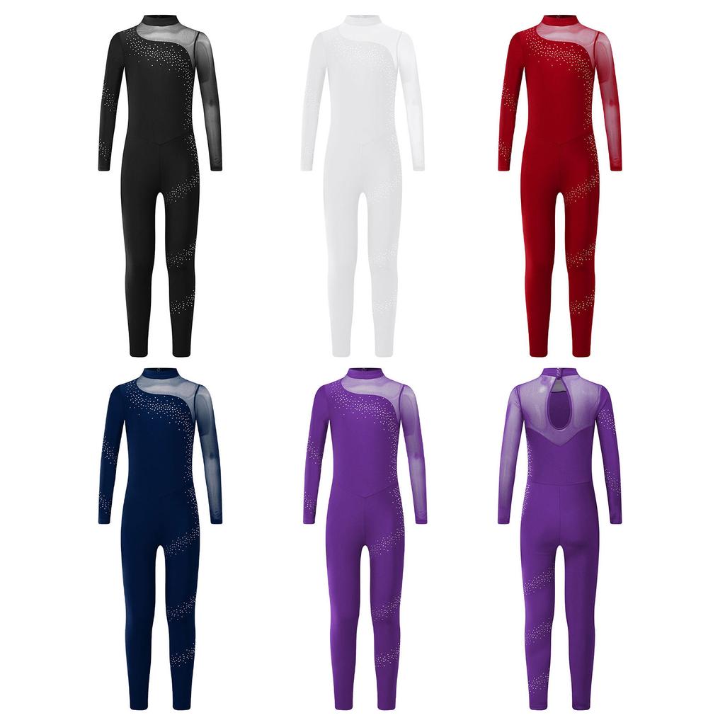 Детский балетный комбинезон, танцевальная одежда, боди для художественной гимнастики, акробатика, джазовый сценический костюм, комбинезон для девочек для фигурного катания