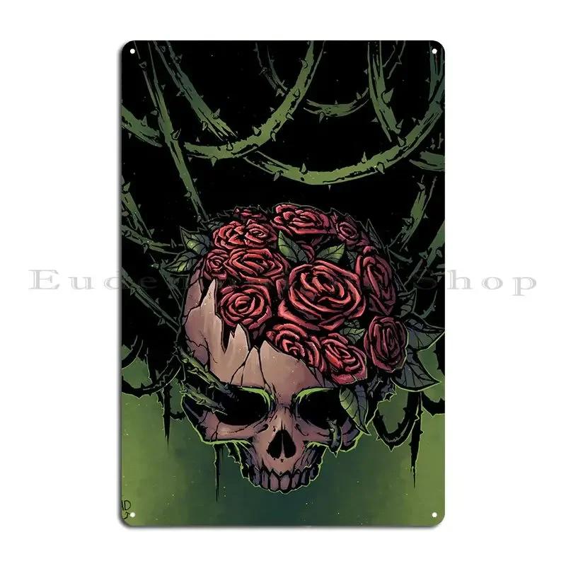 Death Bouquet Metal Plaque Poster Kitchen Pub Club Bar Designs Sign Tin Sign Poster