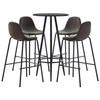 VidaXL Bar Set 5 Pcs Table and Pub Chairs Counter Furniture Bistro Furniture Garden Kitchen Restaurant 3051126