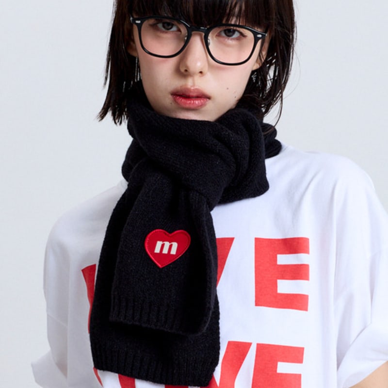 Macni LOVE M KNIT ШАРФ ЧЕРНЫЙ