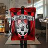 FC Spartak Trnava,pattern Flannel Blanket, High quality Comfortable for All Seasons, Home Decor, Warmth and Comfort, Perfect for Gifts.