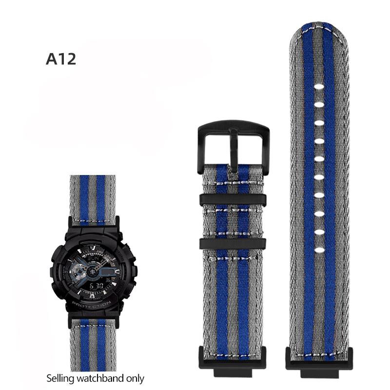 Нейлоновый холщовый ремешок для часов для GSHOCK Casio DW5600 DW-5600 GA110 GA100 GA120 GM2100 GA2100 GA2110 Модифицированный ремешок Спортивный ремешок