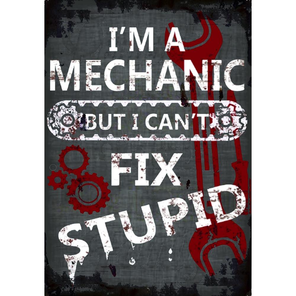 Американская мастерская механика Винтажный Ретро Жестяная Табличка дверь Настенный Декор Металлическая Бар Паб Постер