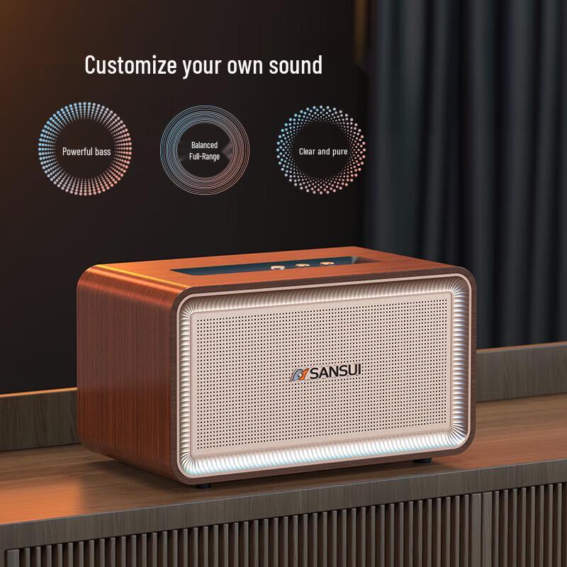 Беспроводная Bluetooth-колонка SANSUI A5 с сабвуфером, штекер CN (адаптер в комплекте)