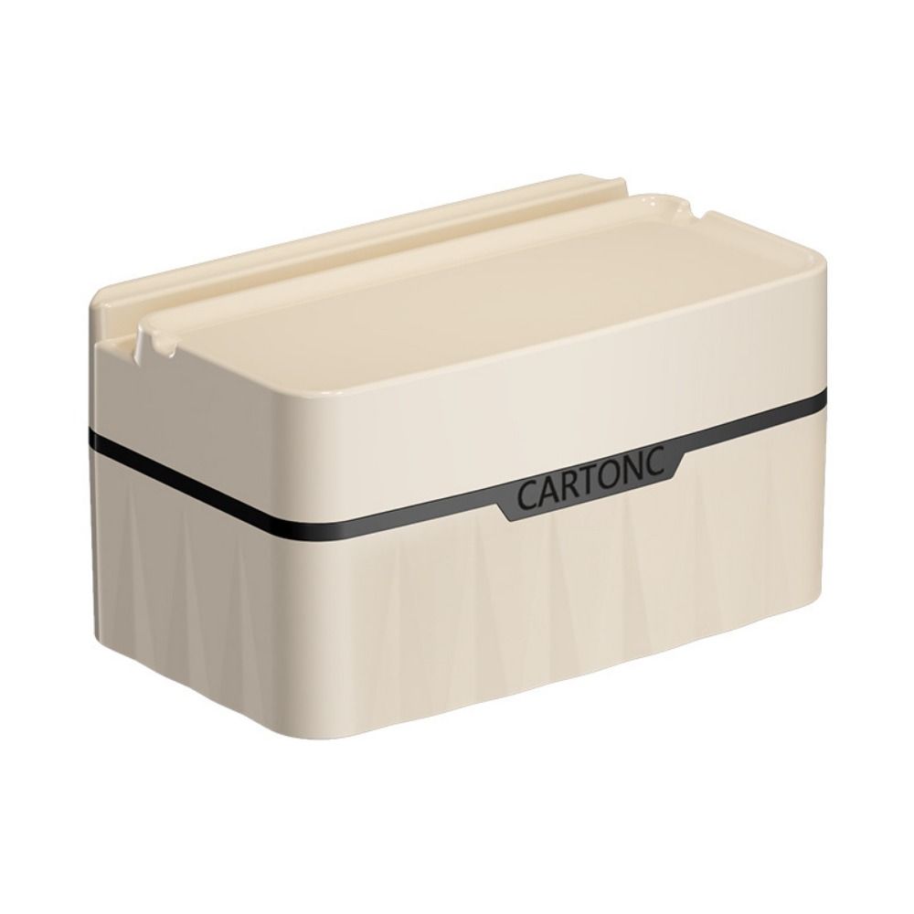 Plastic Tissue Box Self Adhesive Large Capacity Napkin Container Wall Mounted Waterproof Wipes Paper Storage Box Living Room