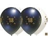 Balony Urodzinowe Białe, "18", 30Cm, 50 Szt.