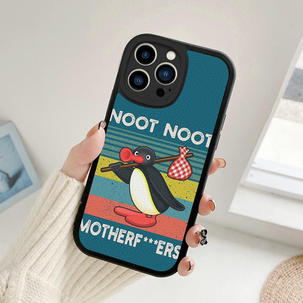 Для iPhone Noot noot pingu Чехол для телефона для iPhone 14 13 11 12 Pro MAX 13 12 MiNi 7 8 plus iphone 14 13 PRO XS XR Чехлы из овчины
