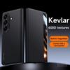 Strong Smart Magnetic Kevlar 600d Texture for Samsung Z Fold 7 6 Case Card Slot Hinge All-Inclusive Business Flip Cover for Galaxy Fold6