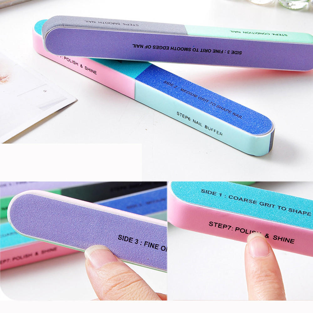 Creative Six-sided Polishing File Printing Sanding Nail Tool