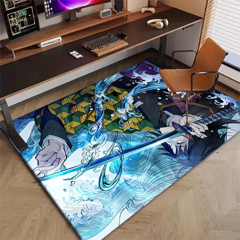 Tomioka GiyuuPrinted Area Rug Carpet for Bedroom Living Room Home Decor Rugs Mat Non Slip Mat Rug for Bedside