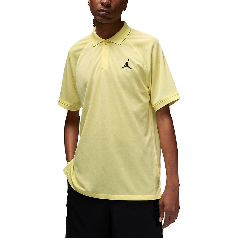 Jordan Dri-FIT Mens Sport Golf Polo Shirt 'Yellow' DZ0541-706