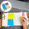 Scratch Pad Shell Vibrant Color Sticky Notes Water-Based Adhesive Reusable Bright Color Memo Pad Office Supplies
