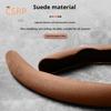 Suitable for Alfa Romeo Breathable Leather Steering Wheel Cover Quick-Release Non-Slip Durable Black