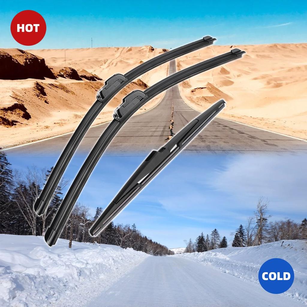 3PCS For Hyundai Santa Fe DM 2012-2017 26" 14" 13" Front Rear Wiper Blades Windshield Windscreen Window Cutter Accessories 2013 2014 2015 2016 2017